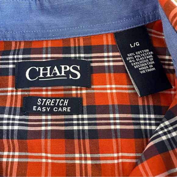 Bundle of 2 Chaps Stretch Easy Care button up shirts - Picture 4 of 5